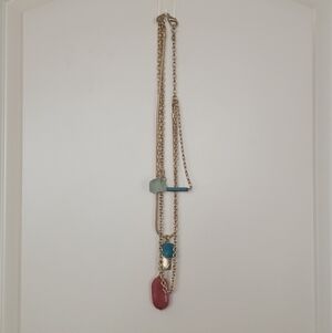 Chico's Elegant Gold Multi-Stone Necklace